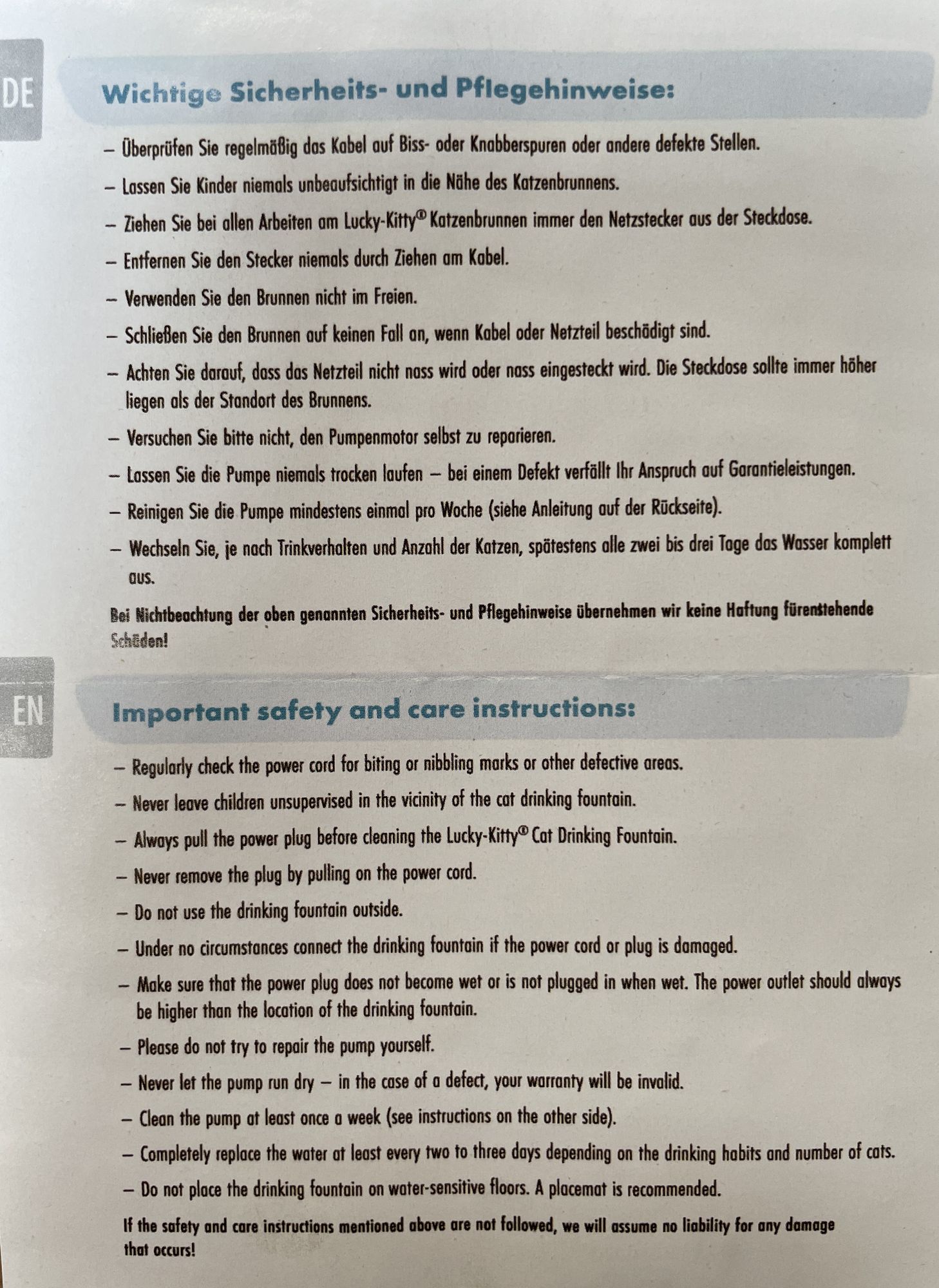 Mikro-Pumpe USB mit Adapter