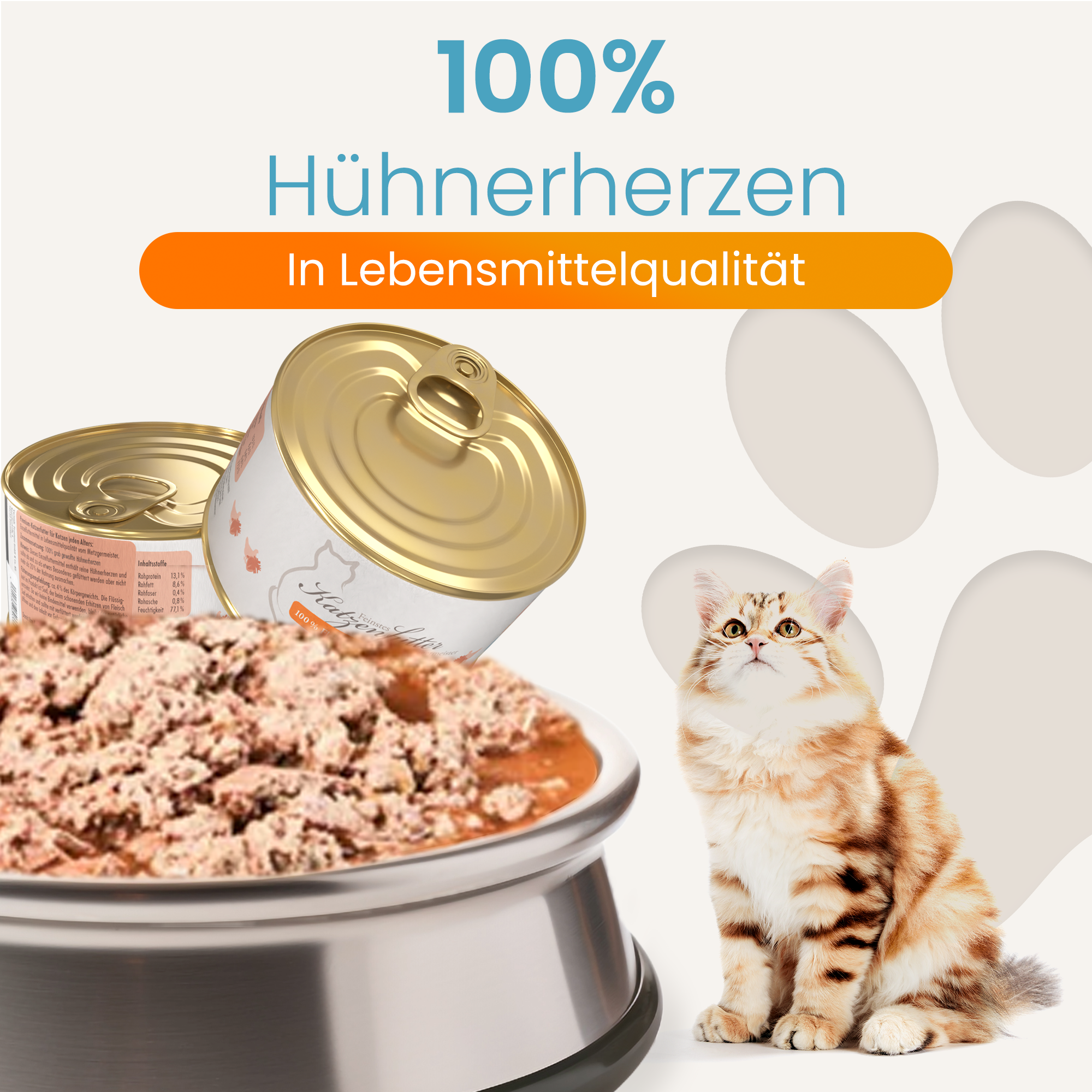 Cat Food Chicken Hearts Premium Quality