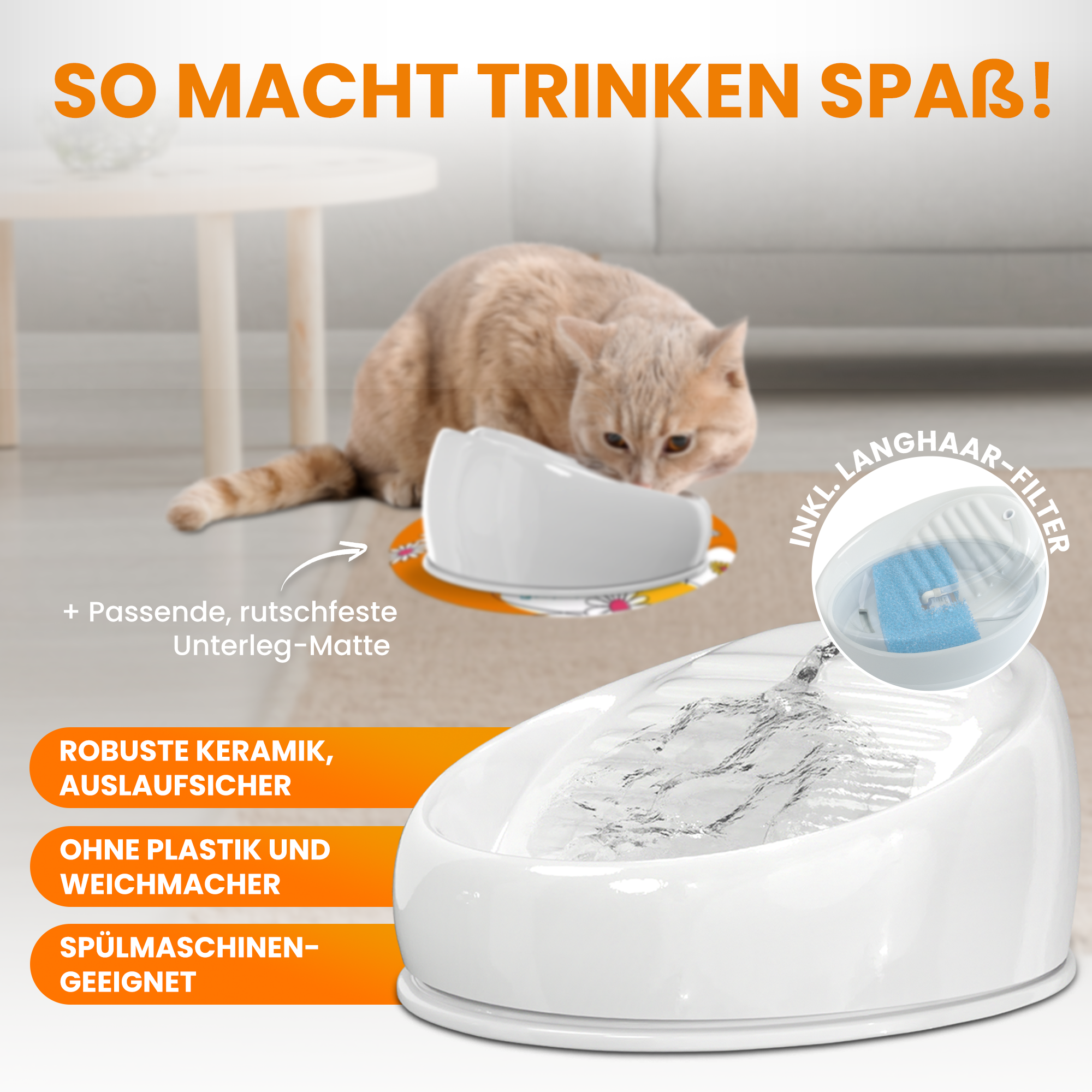No. 1 Ceramic Fountain + Premium Accessories