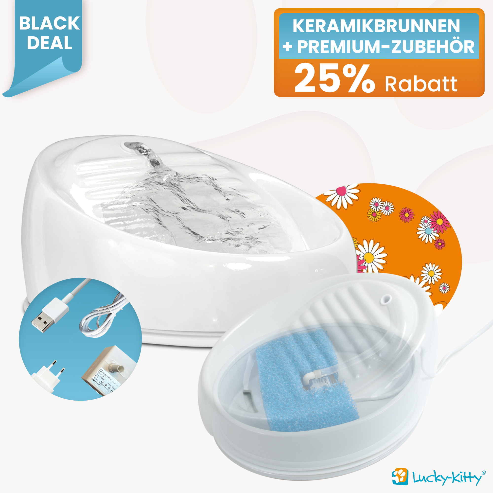 Nr. 1 Keramikbrunnen + Premium-Zubehör