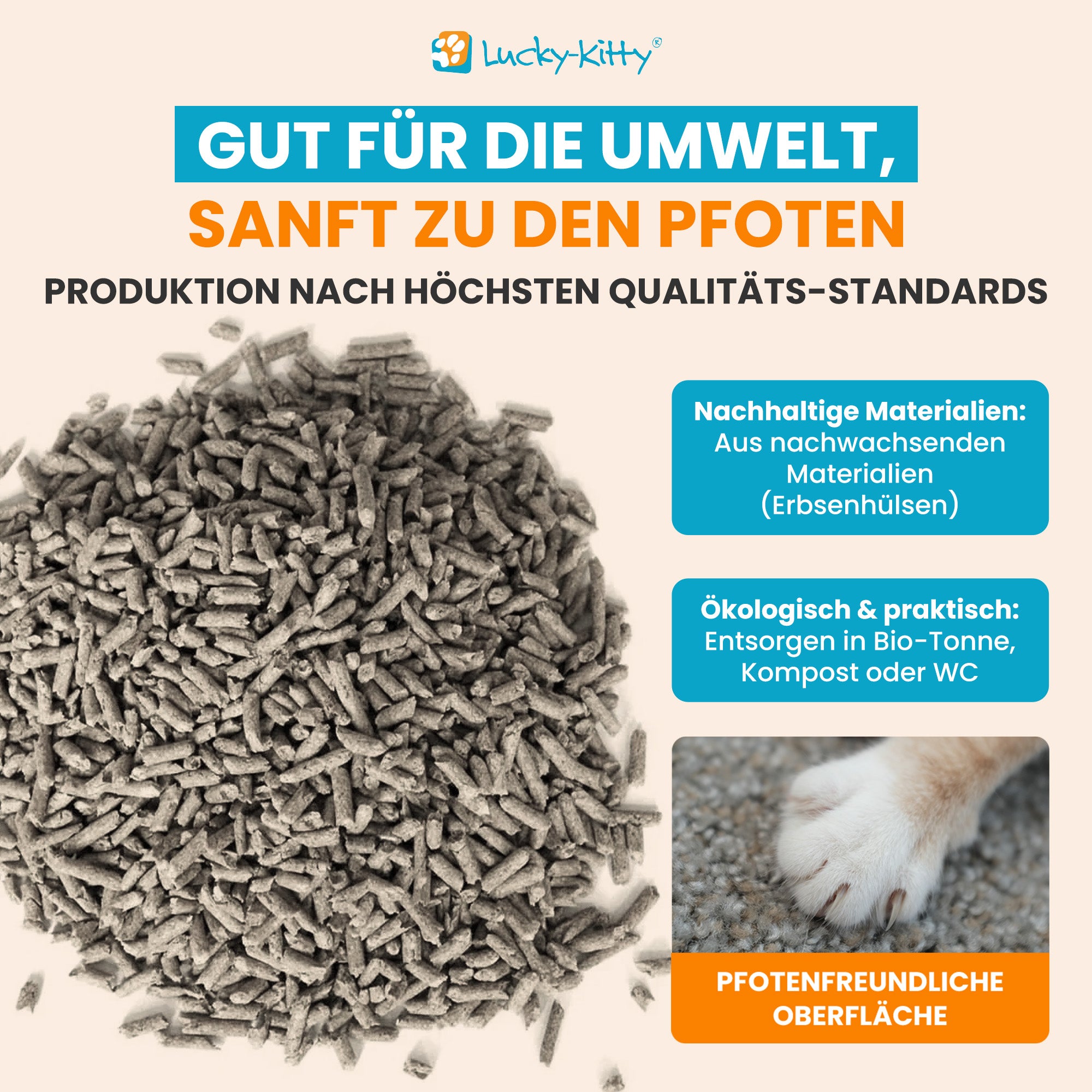 Katzenstreu "Natur pur" Sensitiv (Neu!)