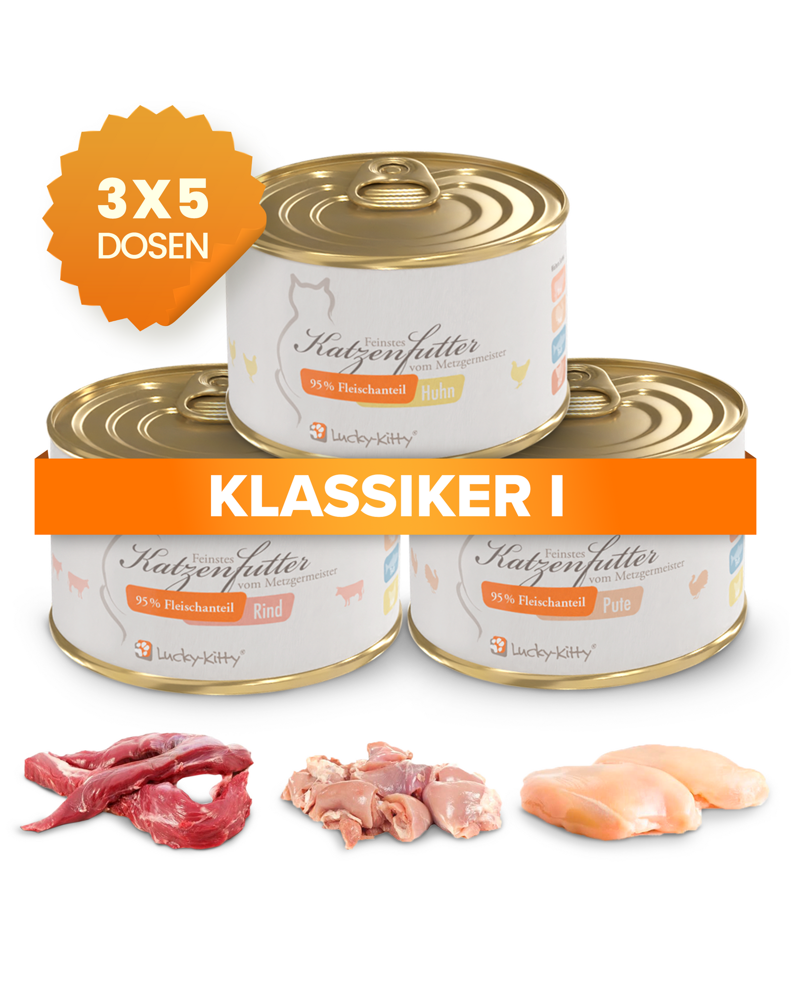 Cat Food Value Pack A "Classic I" (15 x 200 grams)