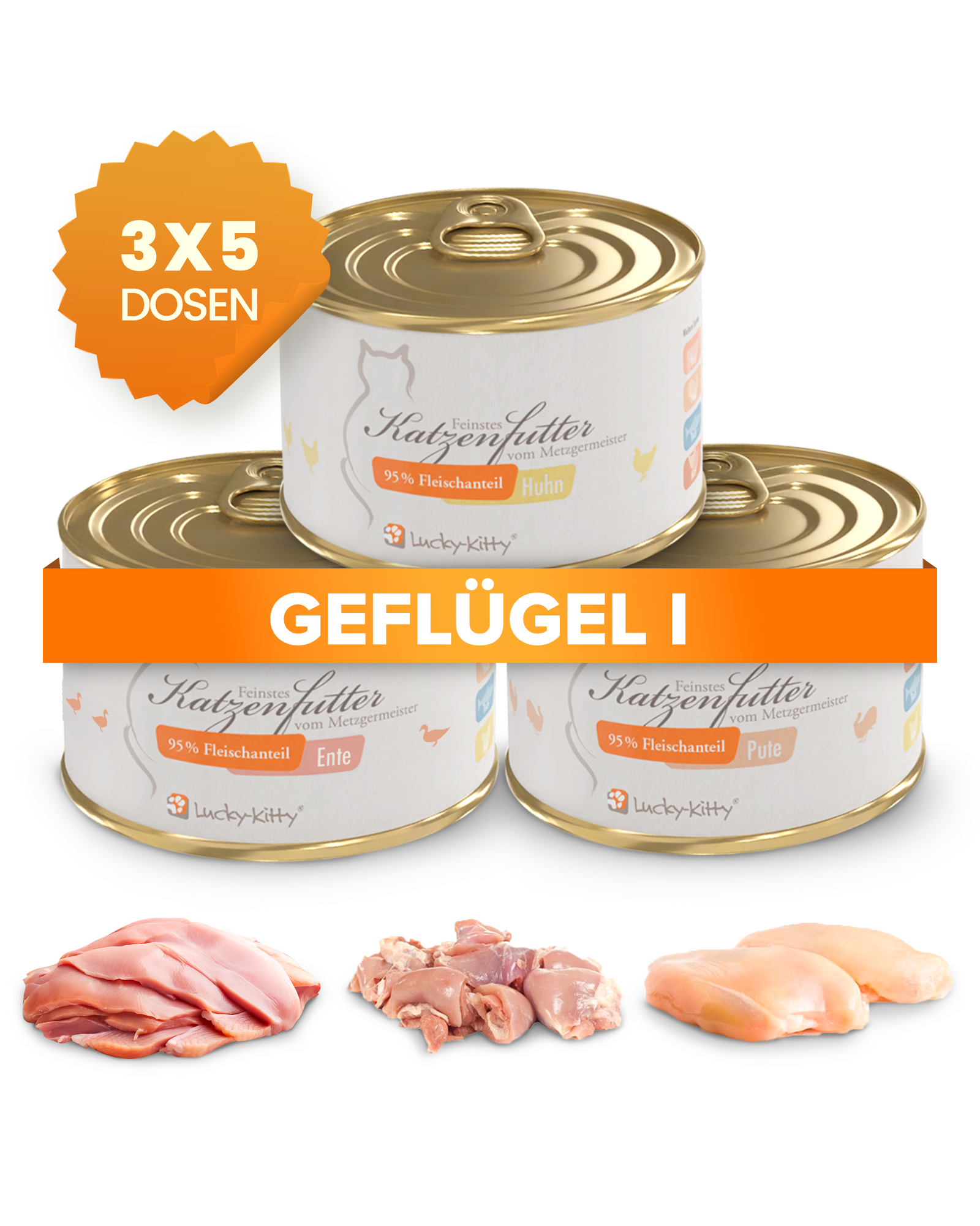Cat Food Value Pack C "Poultry I" (15 x 200g)