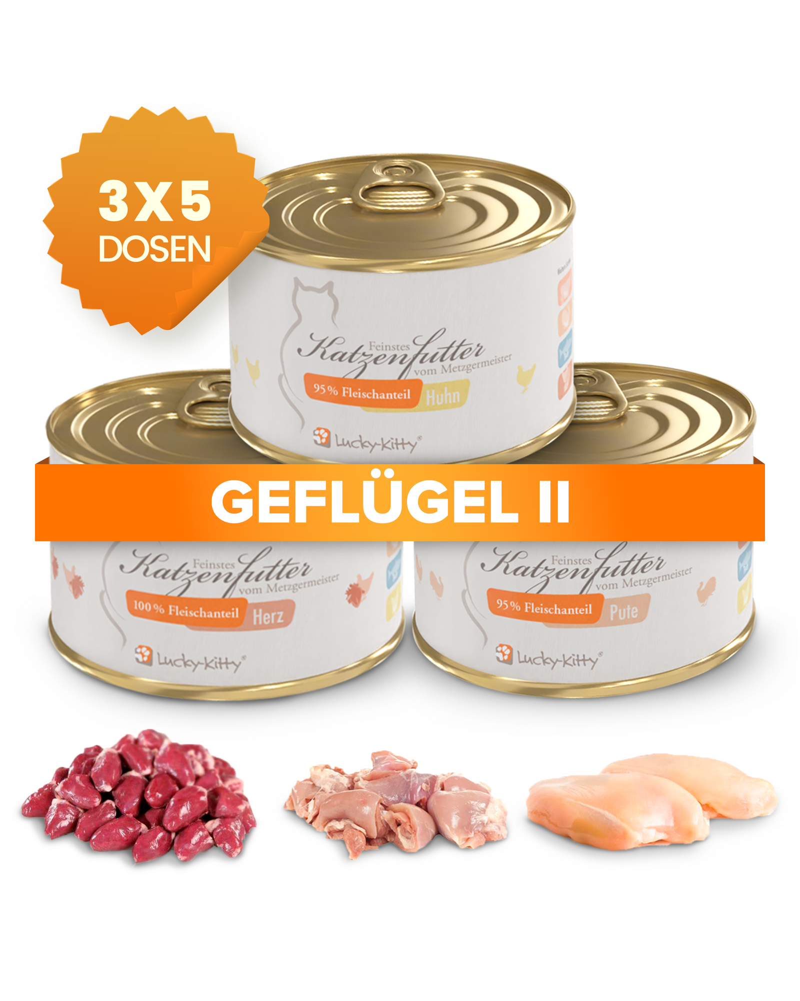 Cat Food Value Pack D "Poultry II" (15 x 200g)