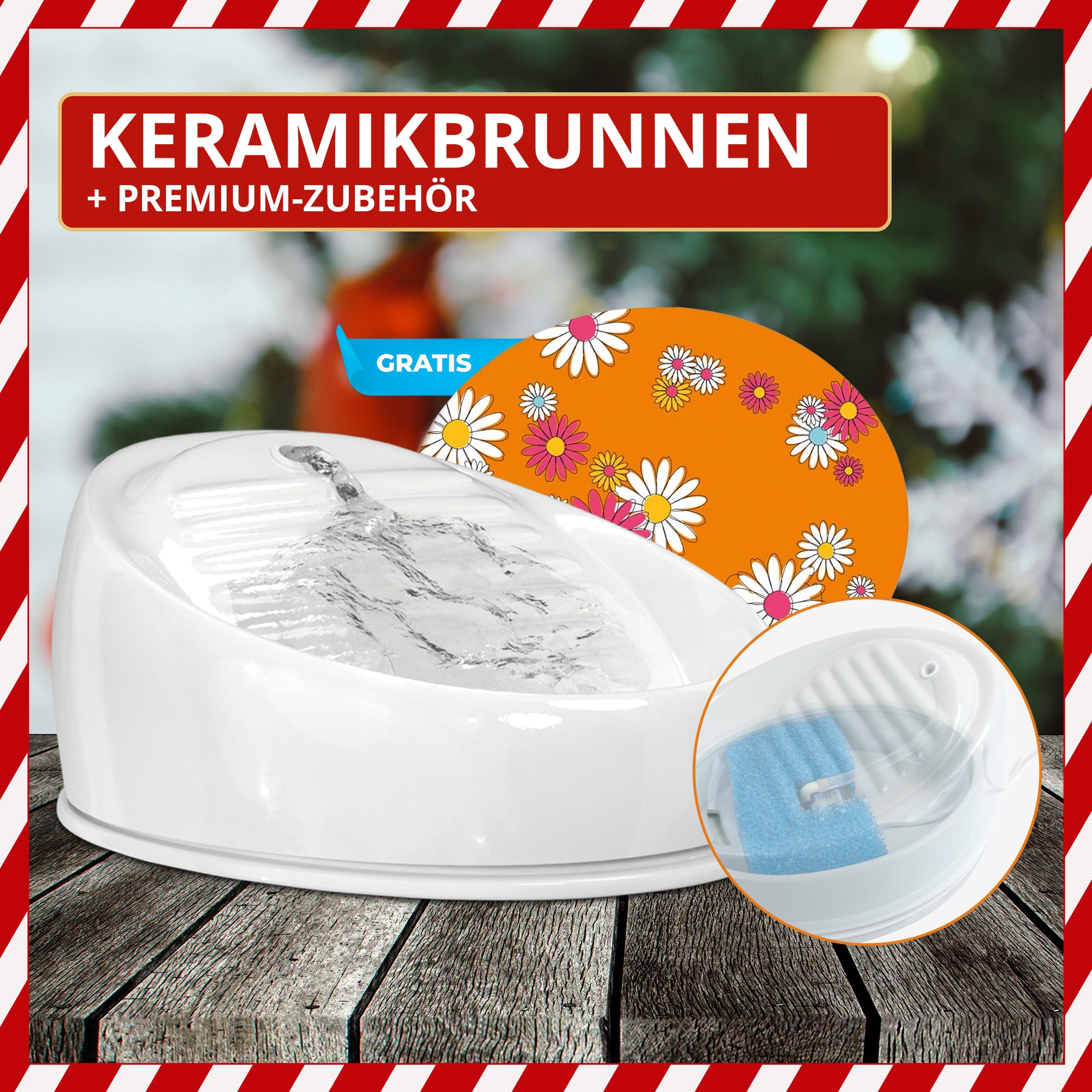 Nr. 1 Keramikbrunnen + Premium-Zubehör
