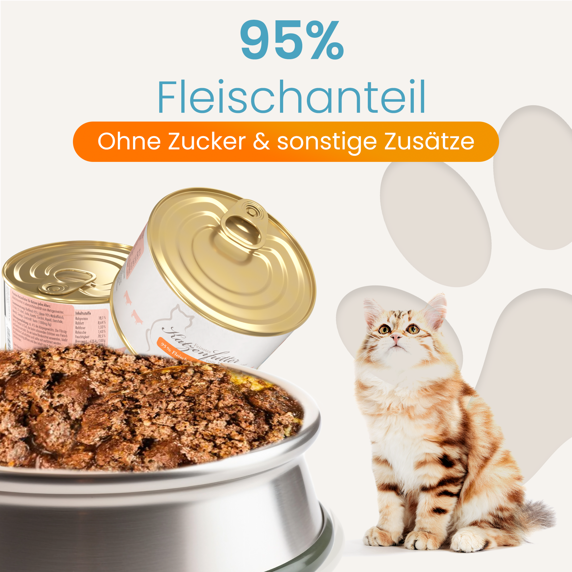 Katzenfutter Rind Premium-Qualität