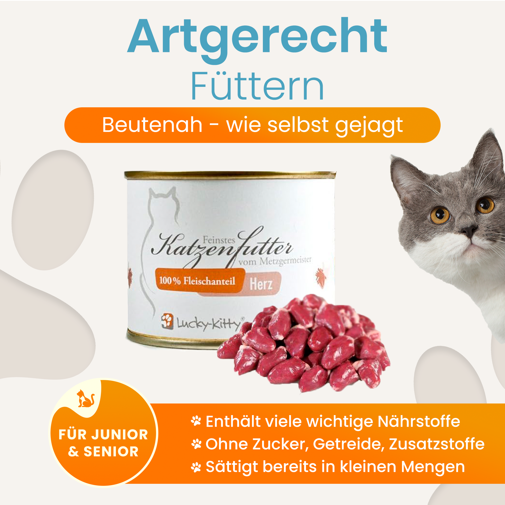 Cat Food Chicken Hearts Premium Quality