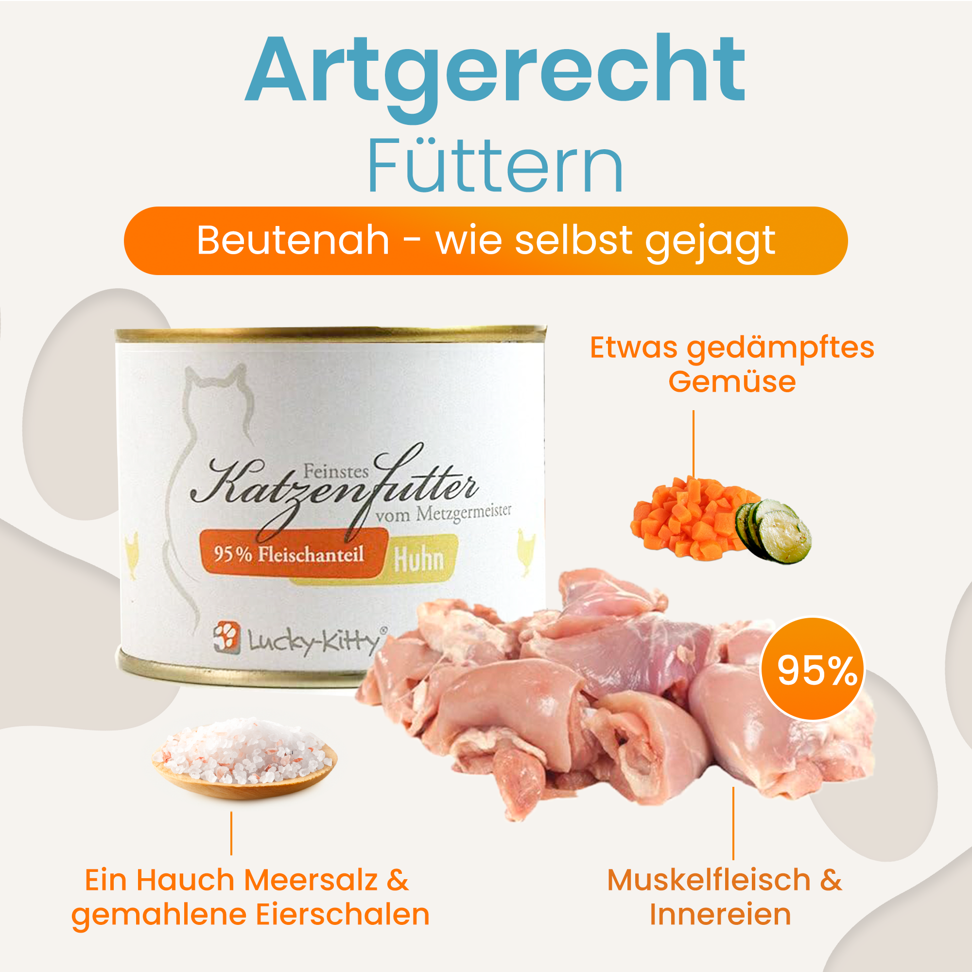 Katzenfutter Huhn Premium-Qualität