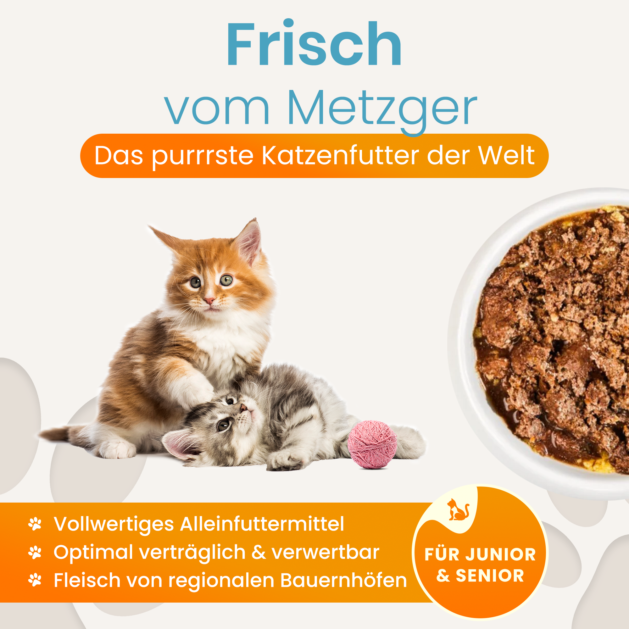 Katzenfutter Rind Premium-Qualität