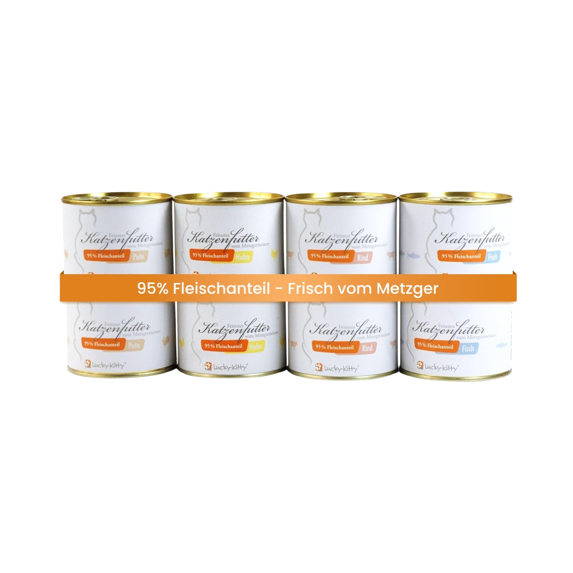 Katzenfutter Probeset Premium-Qualität (8 x 200 Gramm = 1,6kg)