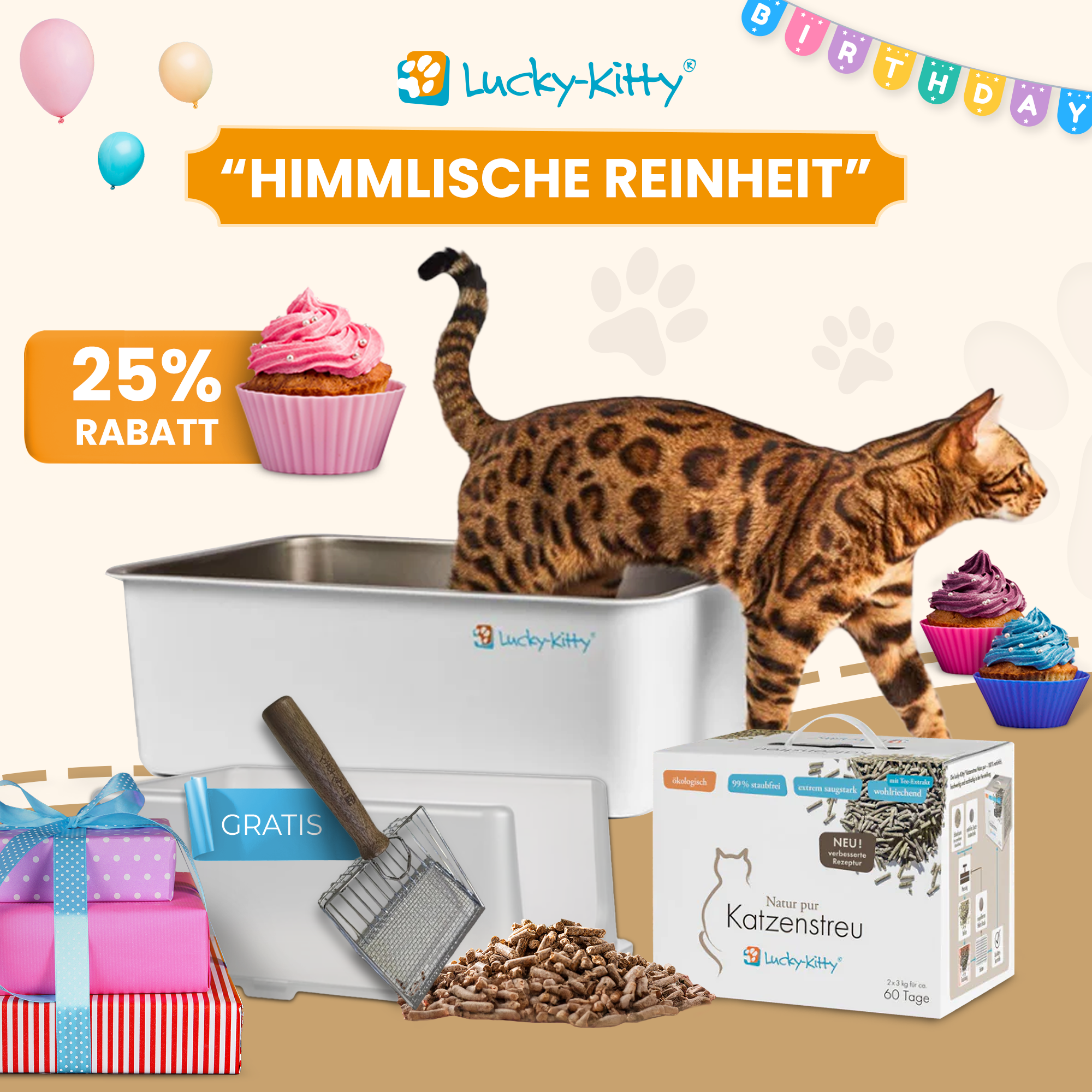Himmlische Reinheit (inkl. Gratis Streu & Schaufel)