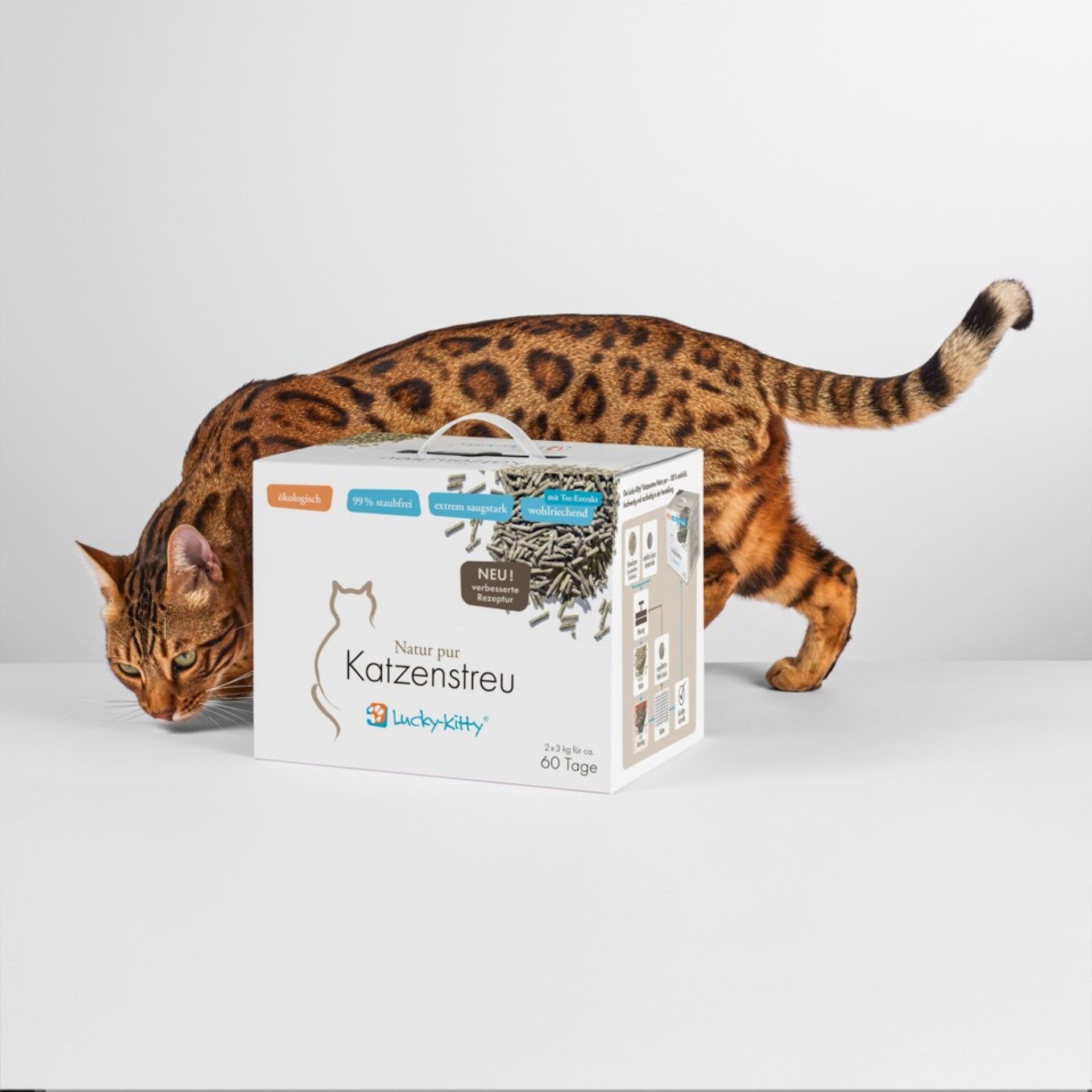 Katzenstreu "Natur pur" Grner Tee