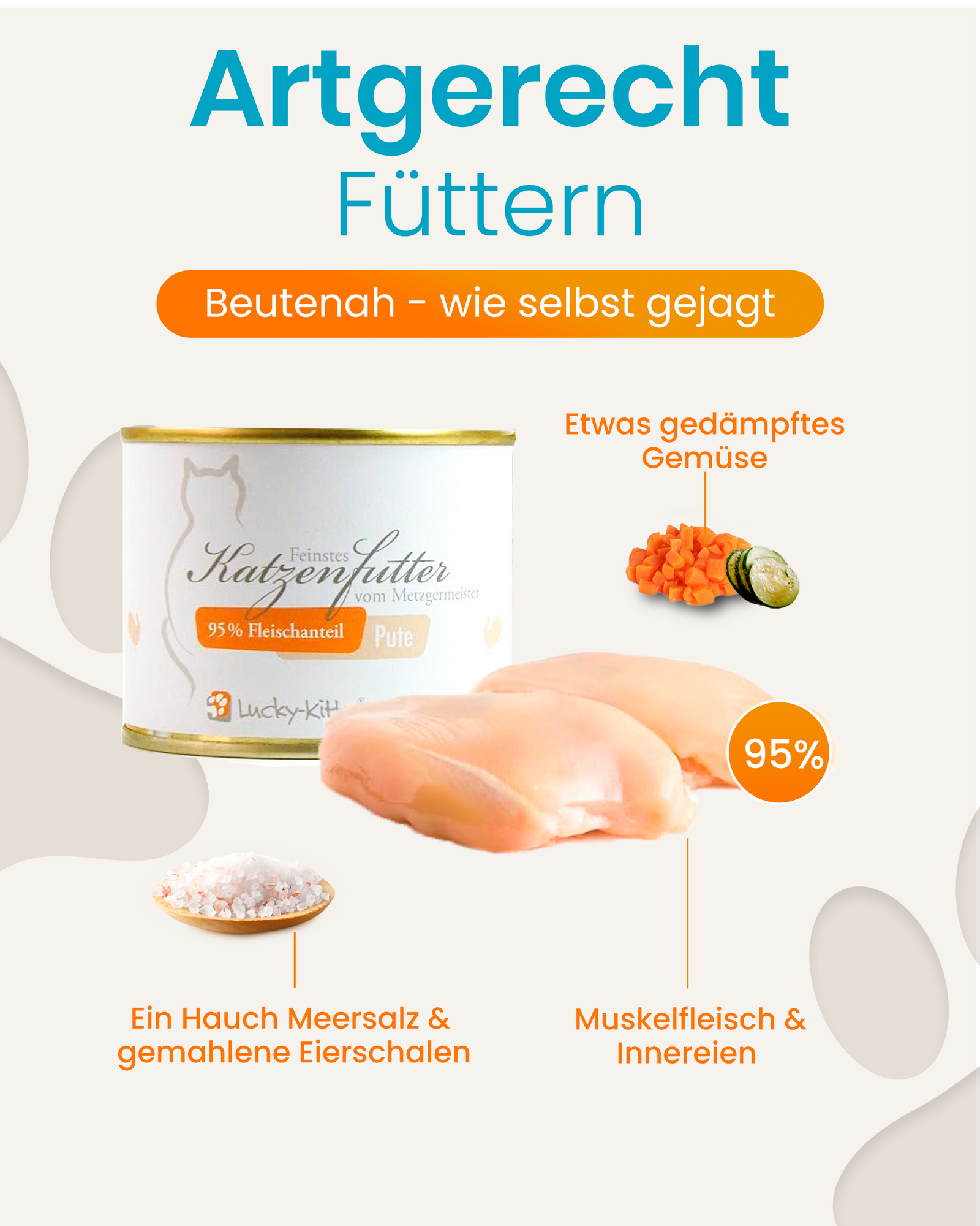 Katzenfutter Pute Premium-Qualität