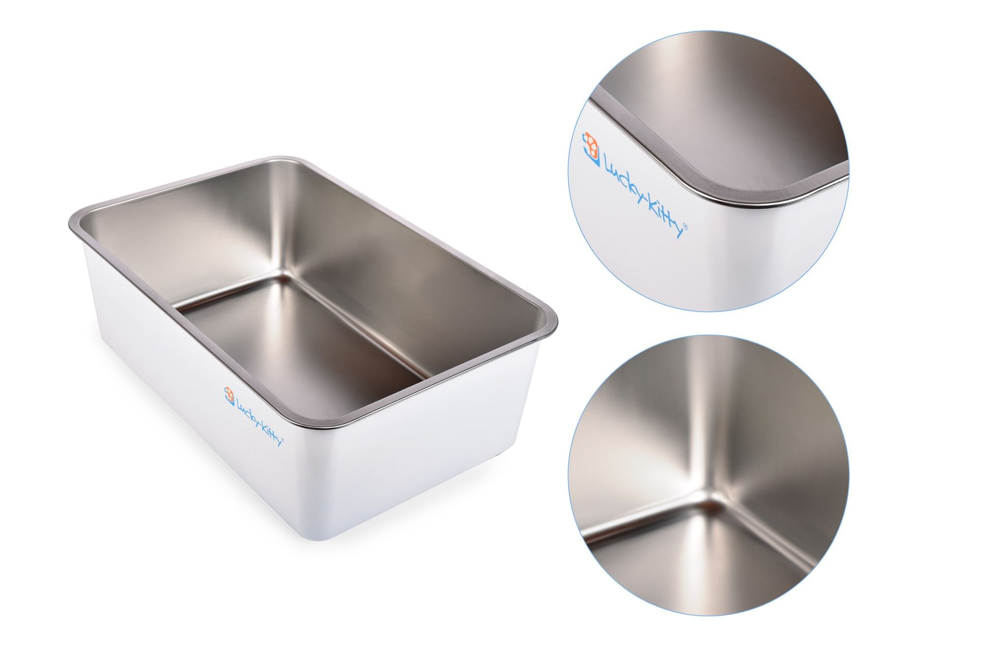 XXL Stainless Steel Cat Litter Box